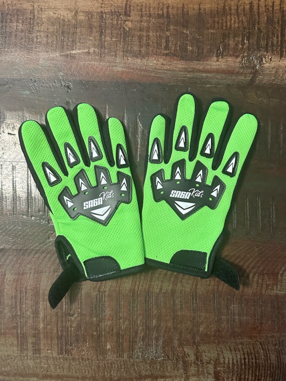Kids Bright Green Protective Mittens